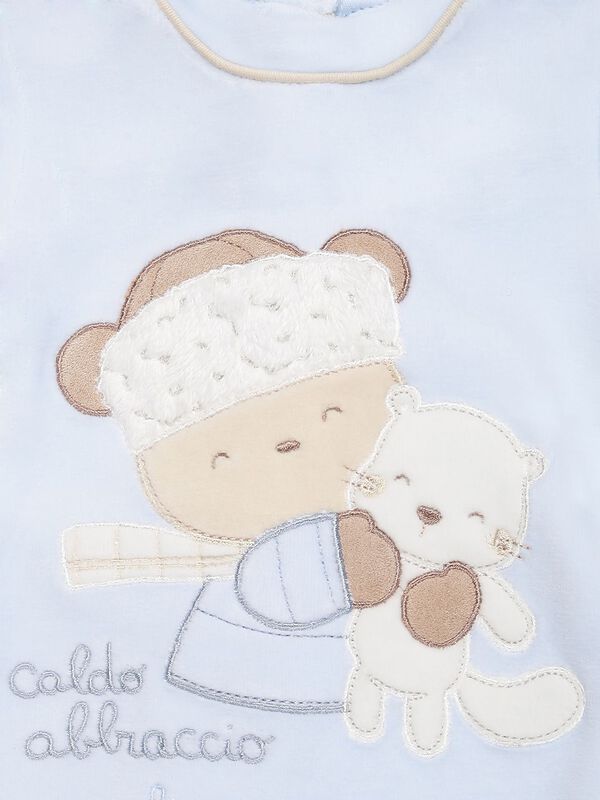 Velour Babysuit-Back Opening image number null